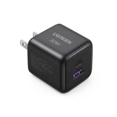 UGREEN 65025 30W 2-PORTS GAN FAST CHARGER US SPACE GRAY ( 1XC / 1XA )