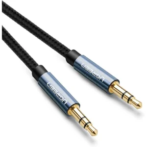 UGREEN 10688 3.5mm Male to 3.5mm Male Cable Gold Plated Metal Case with Braid 3m (Blue)