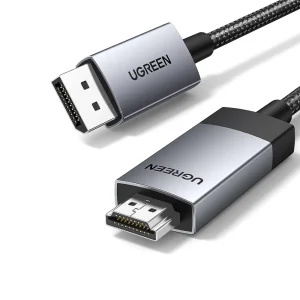 UGREEN 25491 DisplayPort 1.2 to HDMI Cable (3 Meter) 4K@60Hz HDR