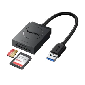 UGREEN 20250 SD Card Reader USB 3.0 Dual Slot Flash Memory Card Reader