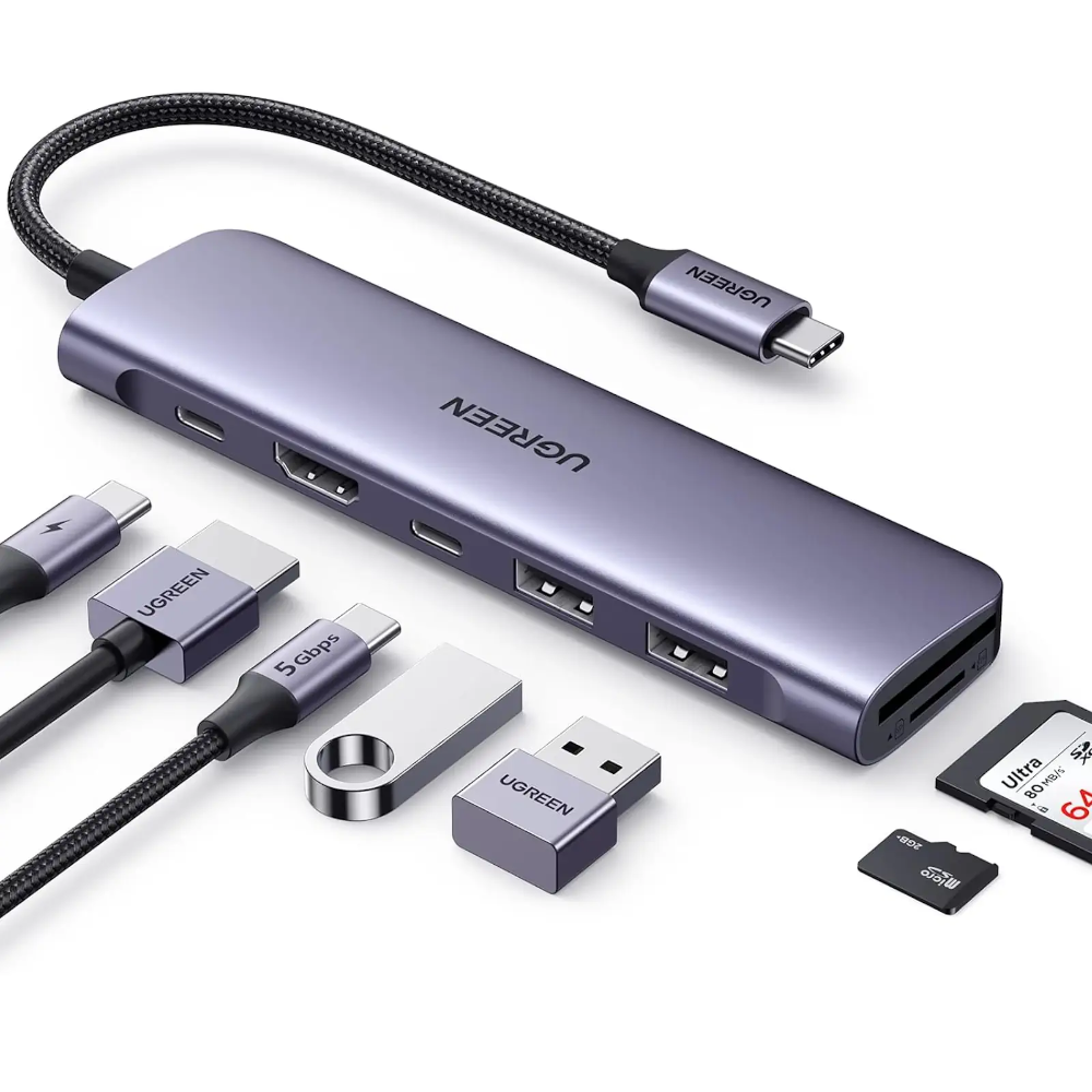 01 - One Chip Computers UGREEN 15214 7-in-1 USB-C Hub