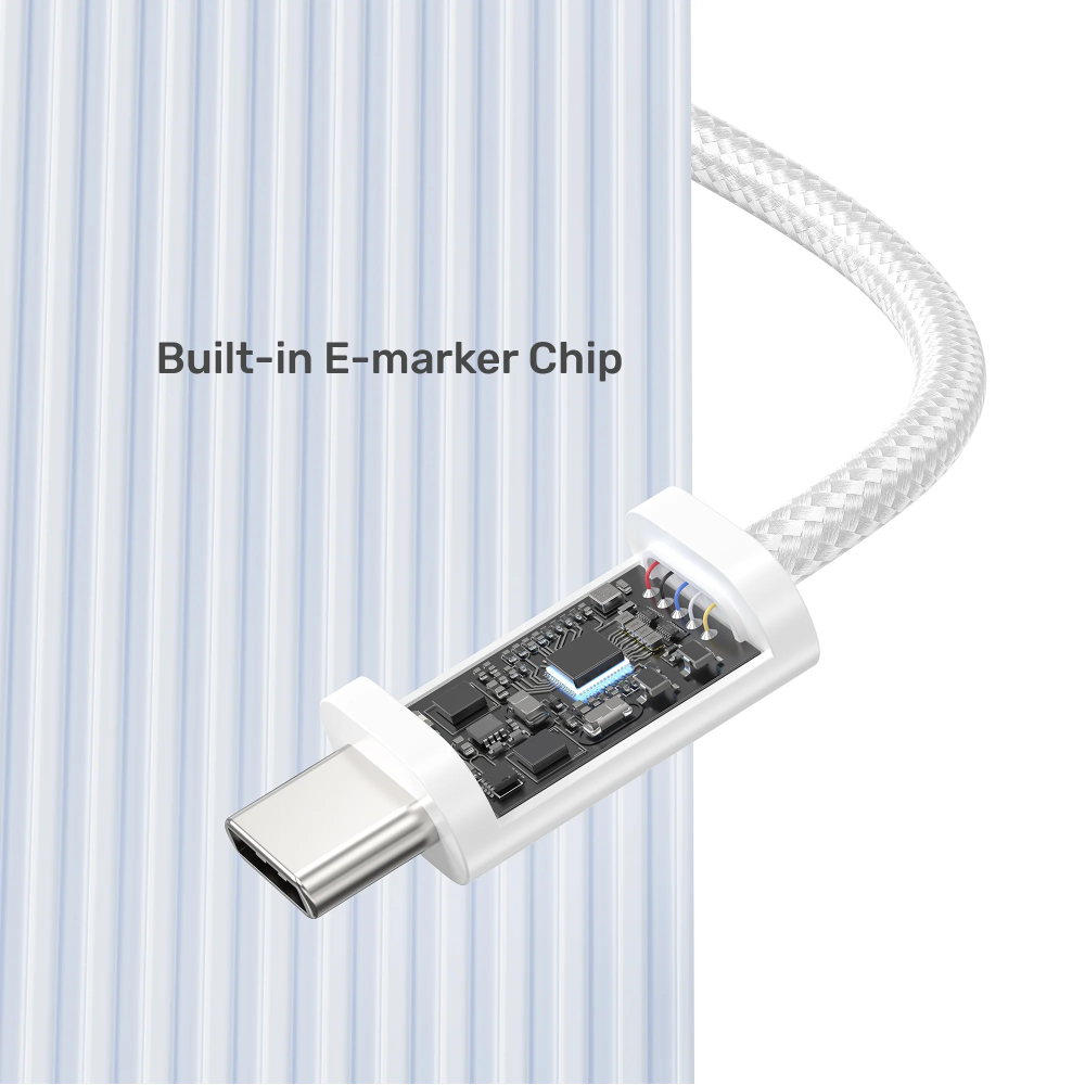 Unitek C14141ACL01-1M Magnetic USB-C M/M Cable 100W 1M Cream Latte - One Chip Computers Unitek C14141ACL01-1M Magnetic USB-C M/M Cable 100W 1M Cream Latte