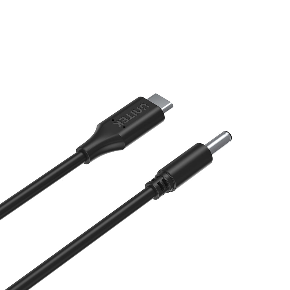 Unitek C14120BK USB-C to Dell 4.5mm Power Charging Cable 65W - One Chip Computers Unitek C14120BK USB-C to Dell 4.5mm Power Charging Cable 65W