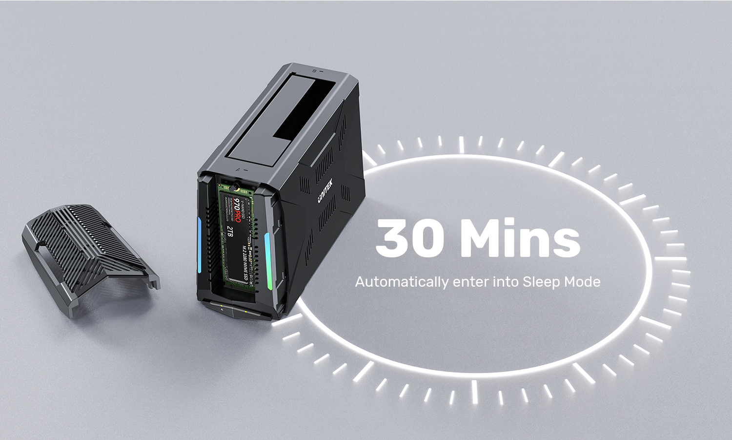 Unitek S1234B01-EU USB-C to M.2 NVMe & SATA HDD/SSD Docking Station