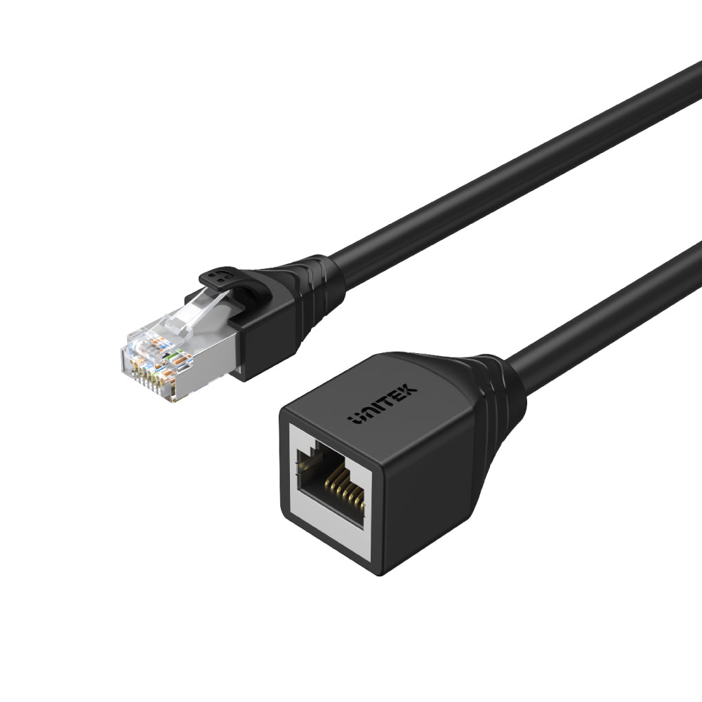 UNITEK C1896BK CAT6 STP ETHERNET EXTENSION CABLE 2M 2 - One Chip Computers Unitek C1896BK Cat6 STP Ethernet Extension Cable 2M