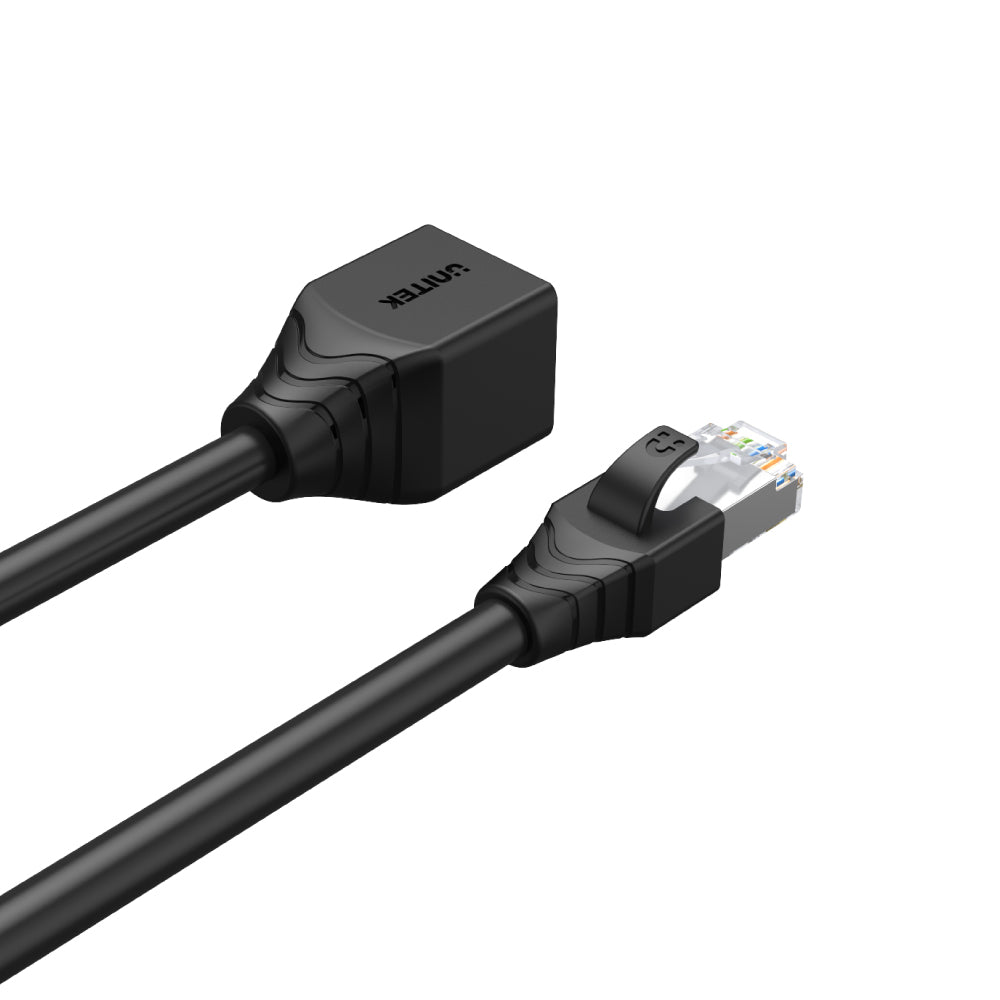 UNITEK C1896BK CAT6 STP ETHERNET EXTENSION CABLE 2M 3 - One Chip Computers Unitek C1896BK Cat6 STP Ethernet Extension Cable 2M