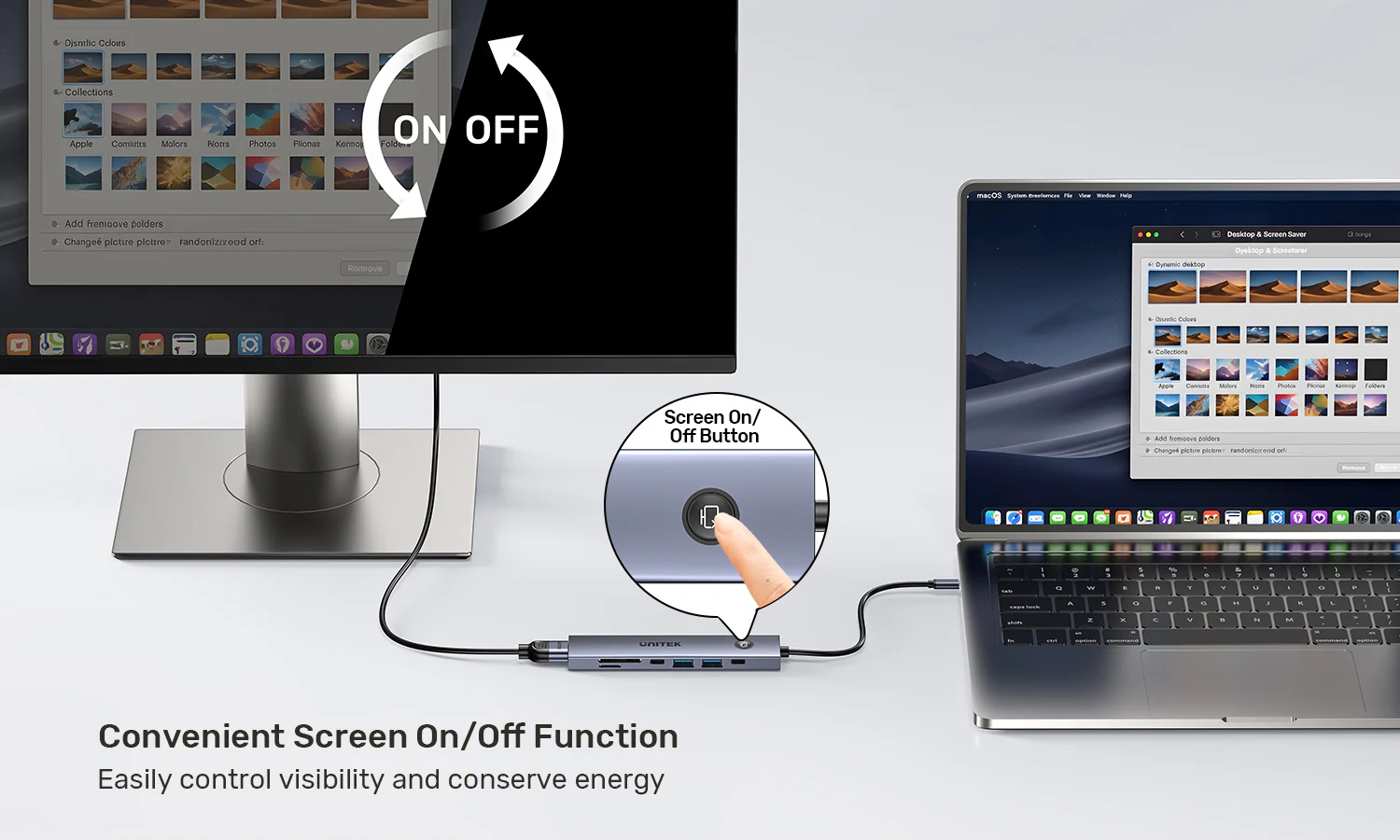 Unitek H1124AGY01 uHUB S7 Pro 7-in-1 USB-C Hub with HDMI PD 100W