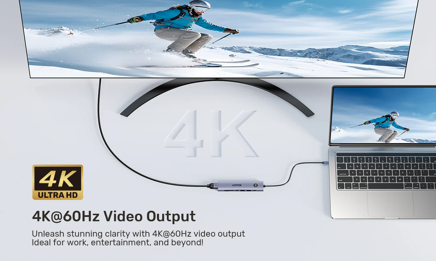 Unitek H1124AGY01 uHUB S7 Pro 7-in-1 USB-C Hub with HDMI PD 100W