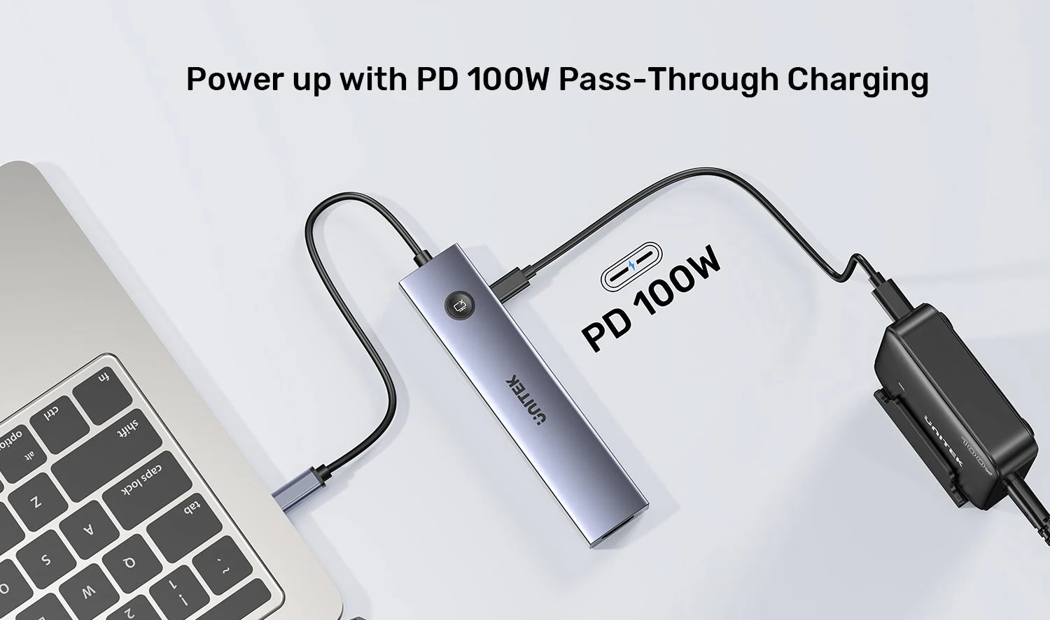 Unitek H1124AGY01 uHUB S7 Pro 7-in-1 USB-C Hub with HDMI PD 100W