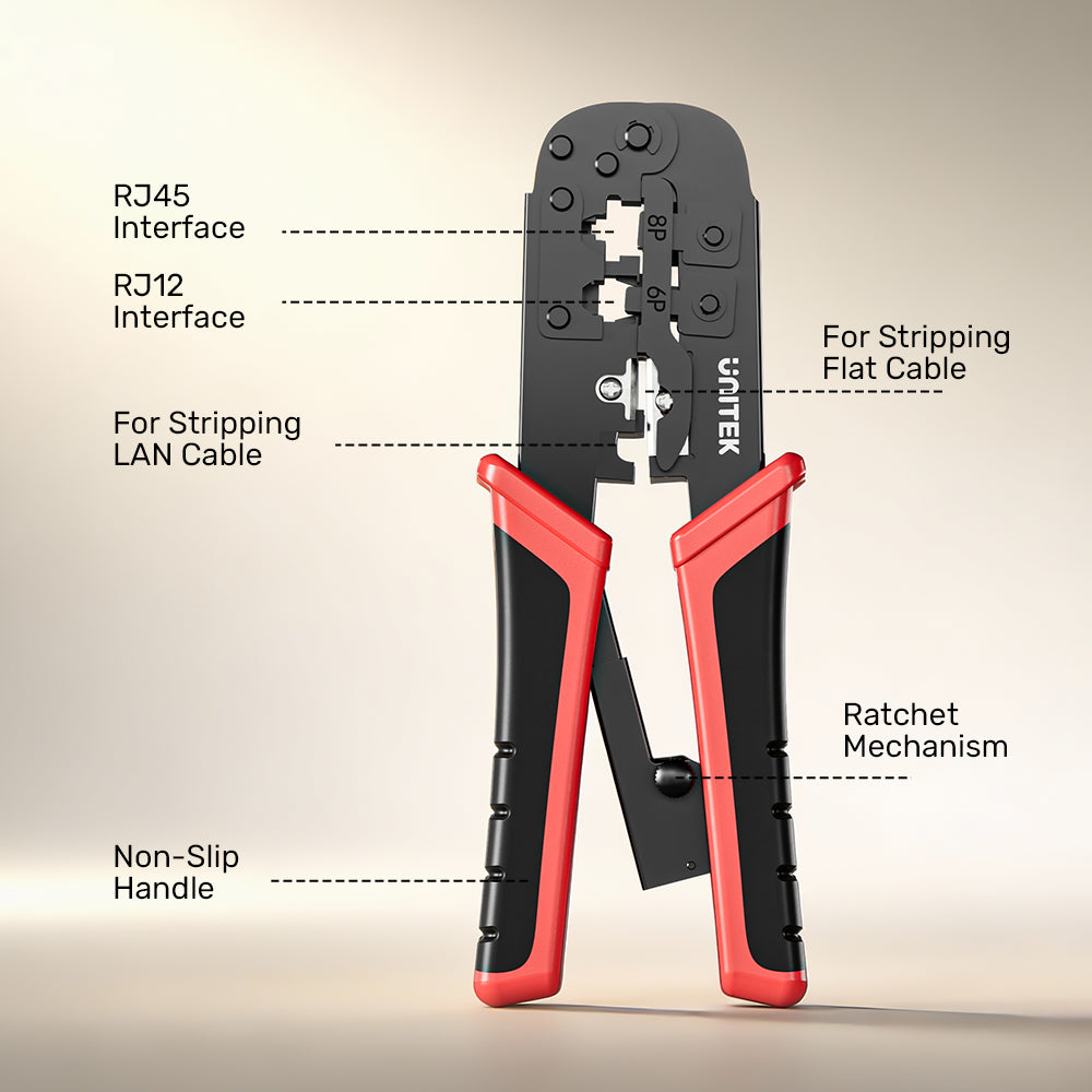 UNITEK OT139ABL01 MULTI-FUNCTION NETWORK CABLE CRIMPING TOOL4 - One Chip Computers