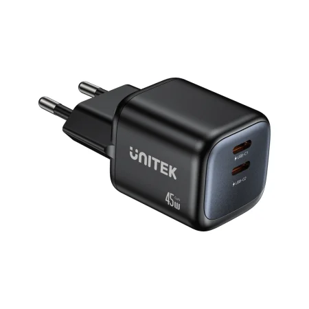Unitek P1129ABK01 45W GaN Wall Charger dual-port fast charger black
