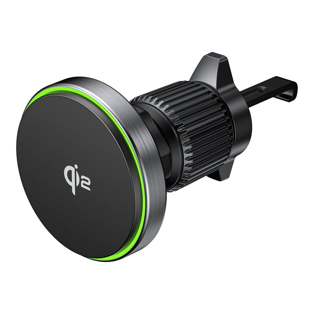 UNITEK P1404ABK01 Qi2 MAGNETIC WIRELESS CAR AIR VENTS CHARGER 15W14 - One Chip Computers Unitek P1404ABK01 Qi2 Magnetic Wireless Car Air Vent Charger