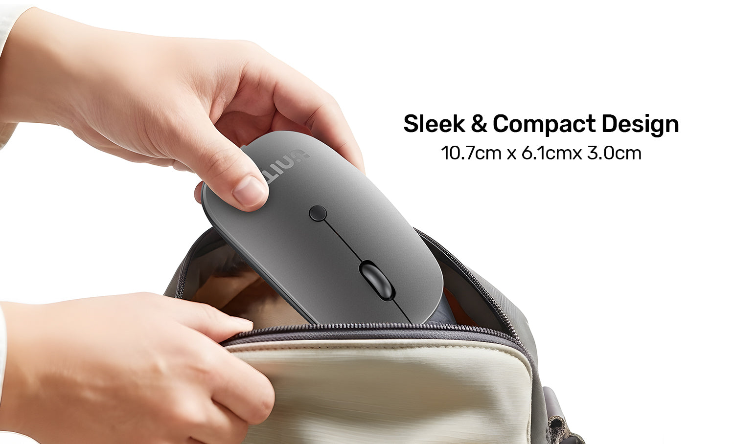 Unitek T060BGY01 SlimTrack Wired Optical Mouse Space Grey