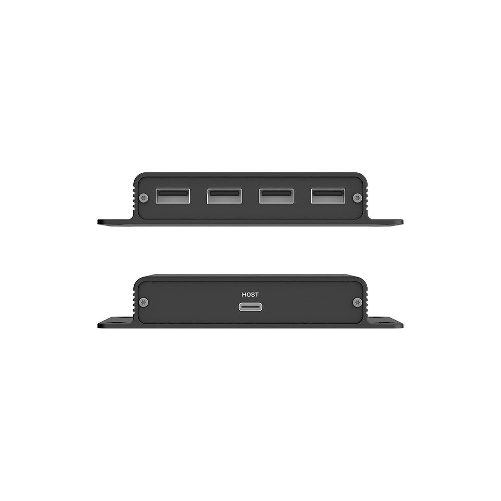 UNITEK U1222ABK01-EU USB-C TO 4-PORTS USB20 HUB EXTENDER04 - One Chip Computers Unitek U1222ABK01-EU USB-C to 4-Port USB Hub Extender Over Ethernet 150M