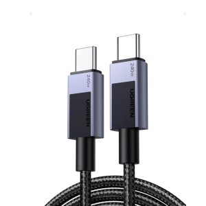UGREEN 45068 USB-C TO C PD FAST CHARGING CABLE 240W 2M BRAIDED SPACE GRAY