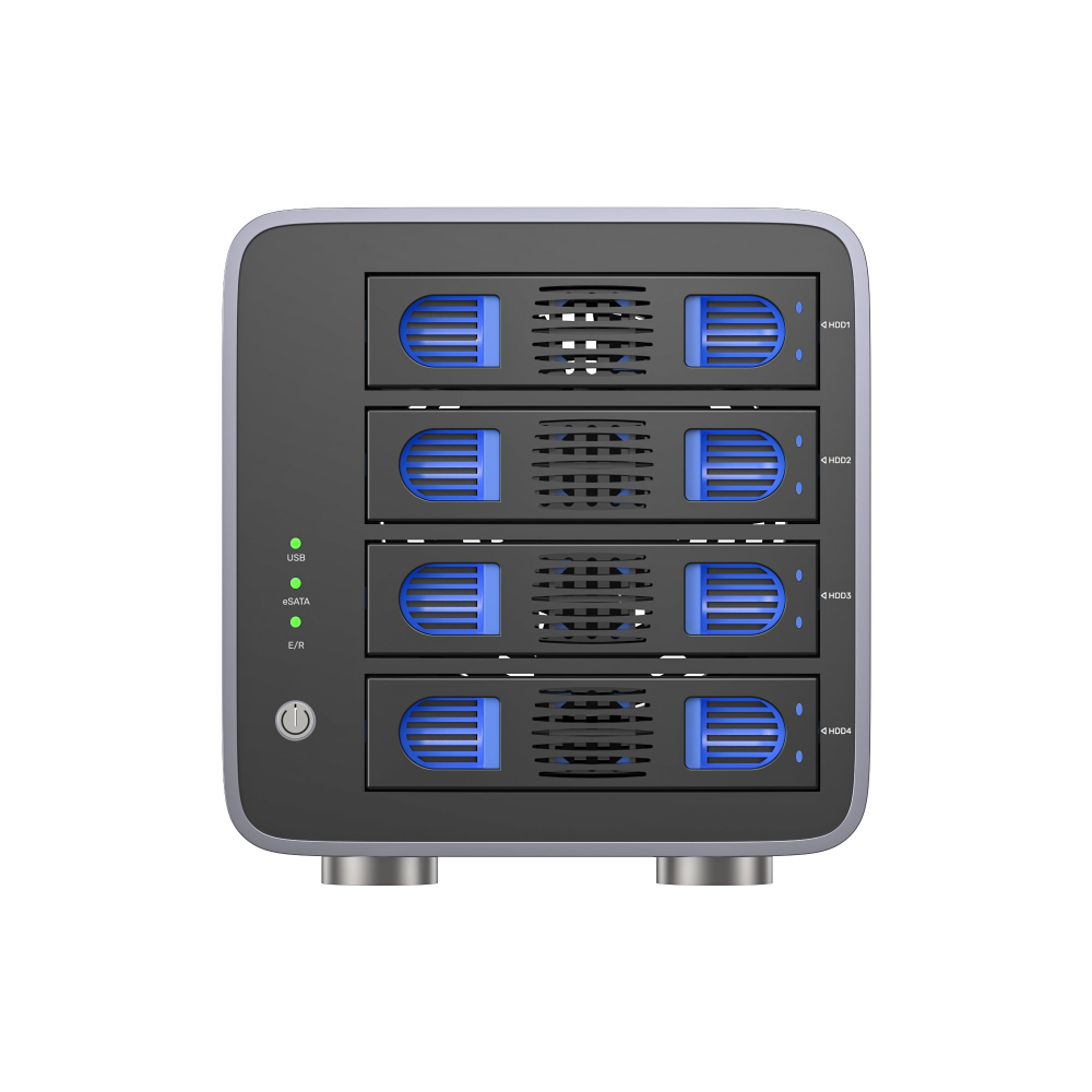 Unitek 4 Bay RAID External Hard Drive Enclosure23 - One Chip Computers Unitek S1301AGY01 4-Bay RAID 2.5"/3.5" SATA External Hard Drive Enclosure