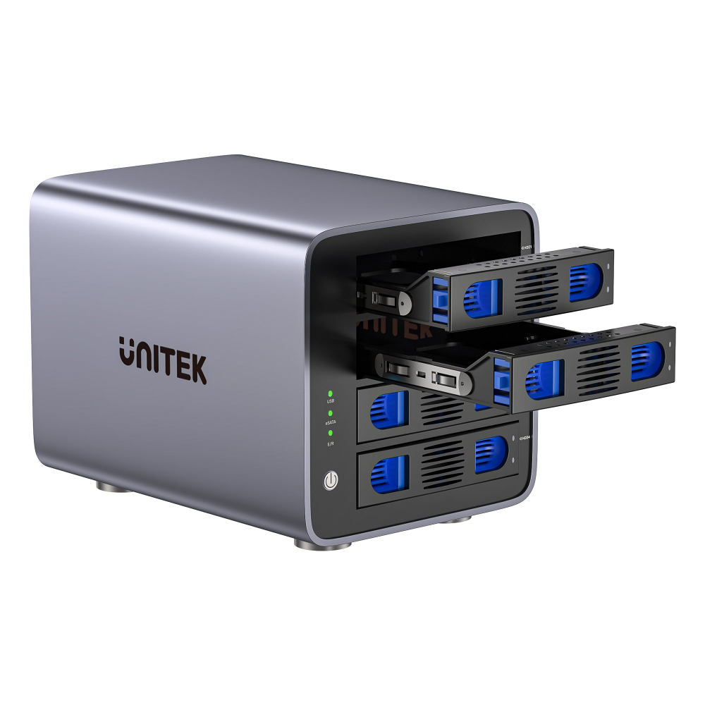 Unitek 4 Bay RAID External Hard Drive Enclosure24 - One Chip Computers Unitek S1301AGY01 4-Bay RAID 2.5"/3.5" SATA External Hard Drive Enclosure