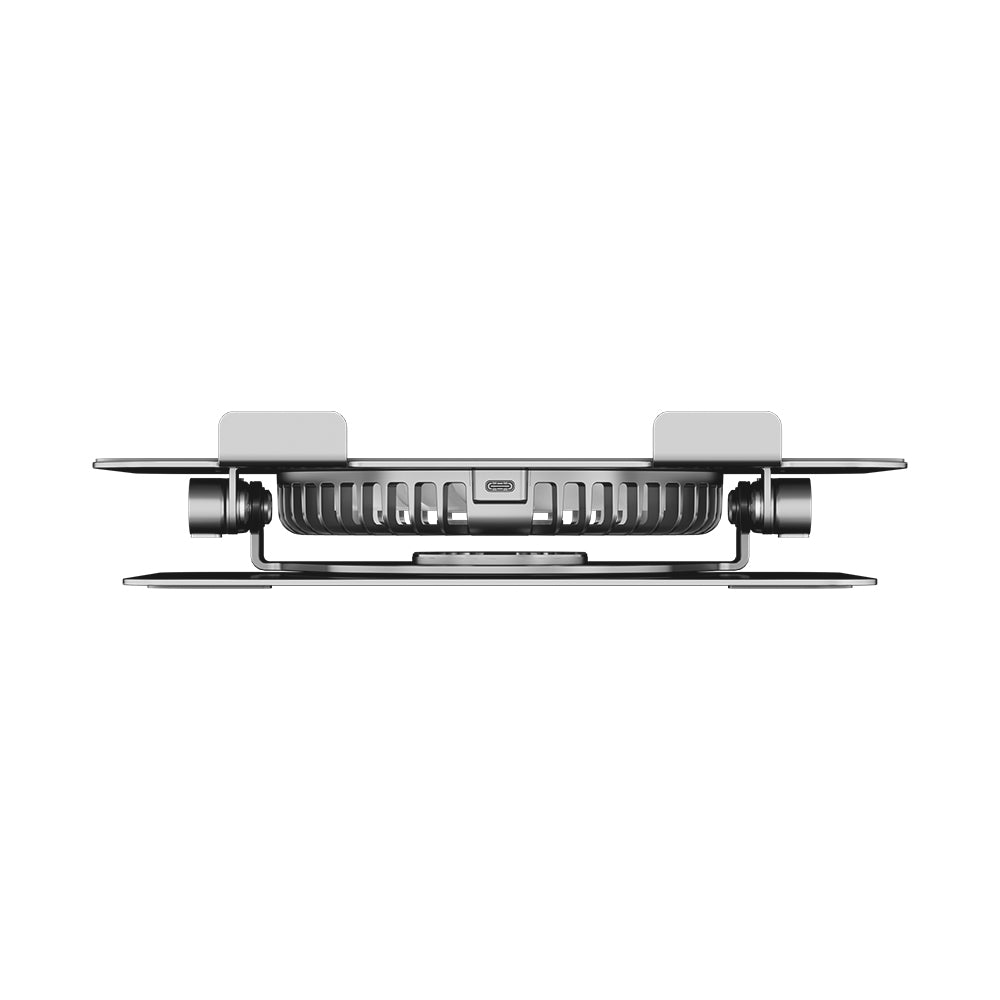 Unitek Adjustable Laptop Stand with Detachable Cooling Fan12 - One Chip Computers Unitek OT1098AGY01 Adjustable Laptop Stand with Detachable Cooling Fan 360° Rotating Base Carbon Steel