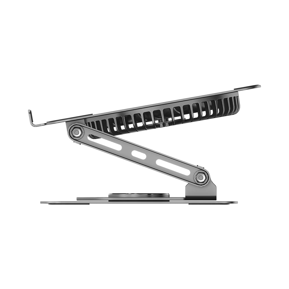 Unitek Adjustable Laptop Stand with Detachable Cooling Fan13 - One Chip Computers Unitek OT1098AGY01 Adjustable Laptop Stand with Detachable Cooling Fan 360° Rotating Base Carbon Steel