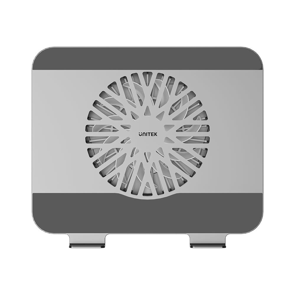 Unitek Adjustable Laptop Stand with Detachable Cooling Fan15 - One Chip Computers Unitek OT1098AGY01 Adjustable Laptop Stand with Detachable Cooling Fan 360° Rotating Base Carbon Steel