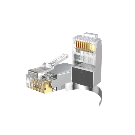 Unitek OT1093ATP01 Cat7 Pass-Through Shielded Connector Gold-Plated