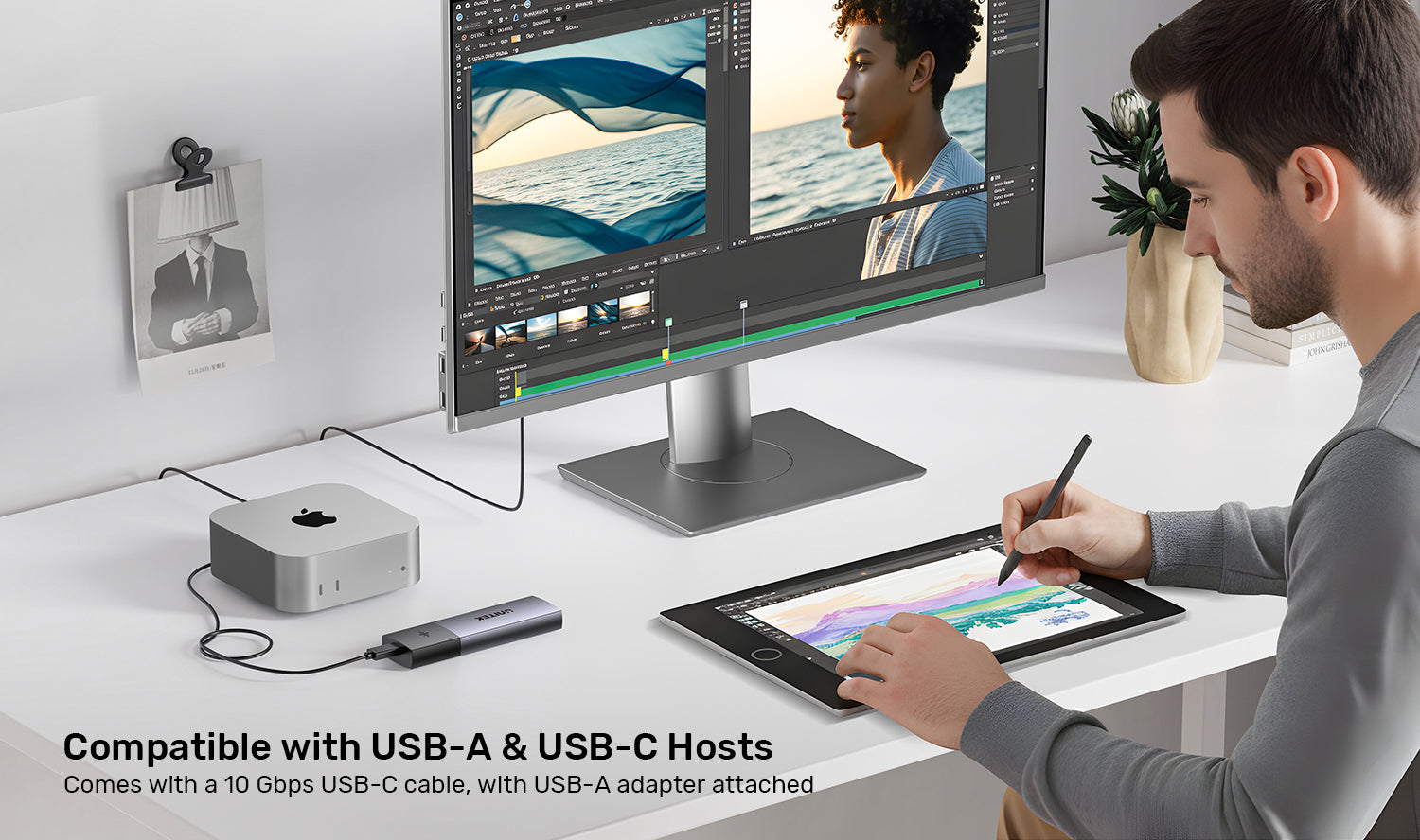 Unitek S1251AGY01 SolidForce Smart Anti-Loss M.2 PCIe/NVMe SSD Enclosure