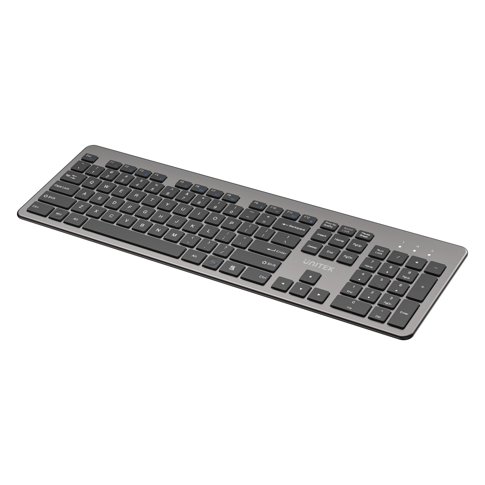 Unitek T054AGY01-US SlimDuo 24GHz Wireless Keyboard Mouse Combo Space Gray16 - One Chip Computers Unitek T054AGY01-US SlimDuo 2.4GHz Wireless Keyboard & Mouse Combo Space Gray