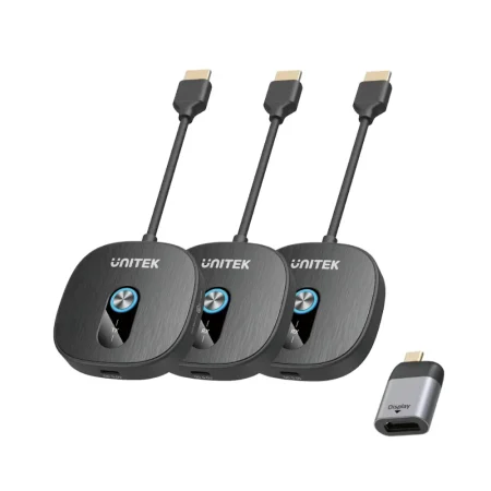 Unitek V1711ABK01 Wireless 1080P HDMI Transmitter with Dual Receivers 50M