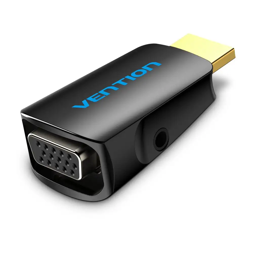 VENTION AIDB0 HDMI TO VGA CONVERTER WITH AUX1 - One Chip Computers Vention AIDB0 HDMI to VGA Converter with 3.5mm Audio Port