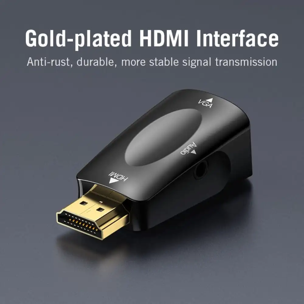 VENTION AIDB0 HDMI TO VGA CONVERTER WITH AUX5 - One Chip Computers