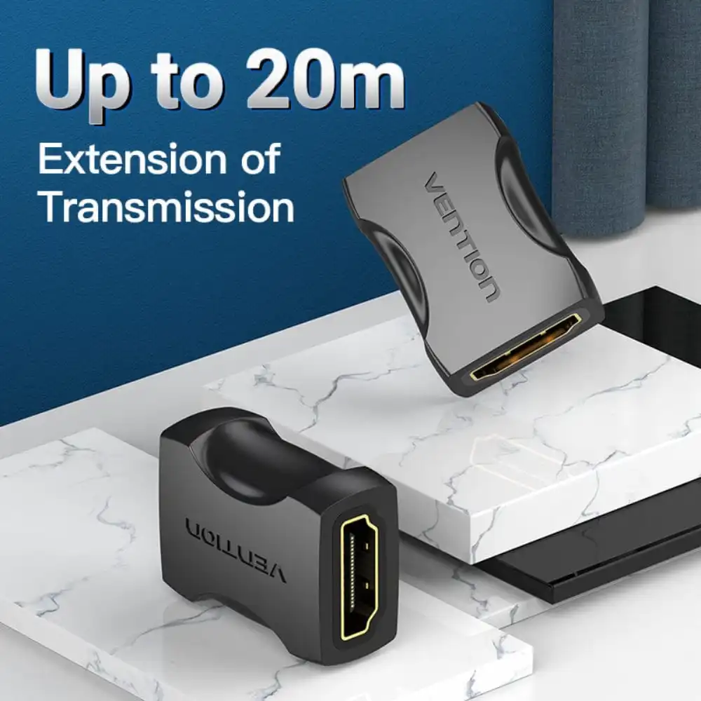 VENTION AIRB0 HDMI FEMALE TO FEMALE COUPLER ADAPTER2 - One Chip Computers