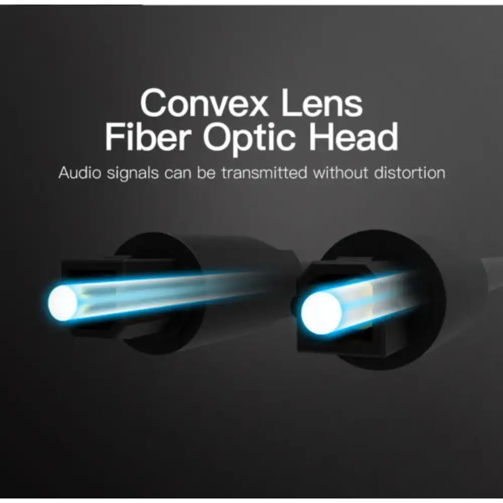 VENTION BAEBH OPTICAL FIBER AUDIO CABLE 2M BLACK3 - One Chip Computers