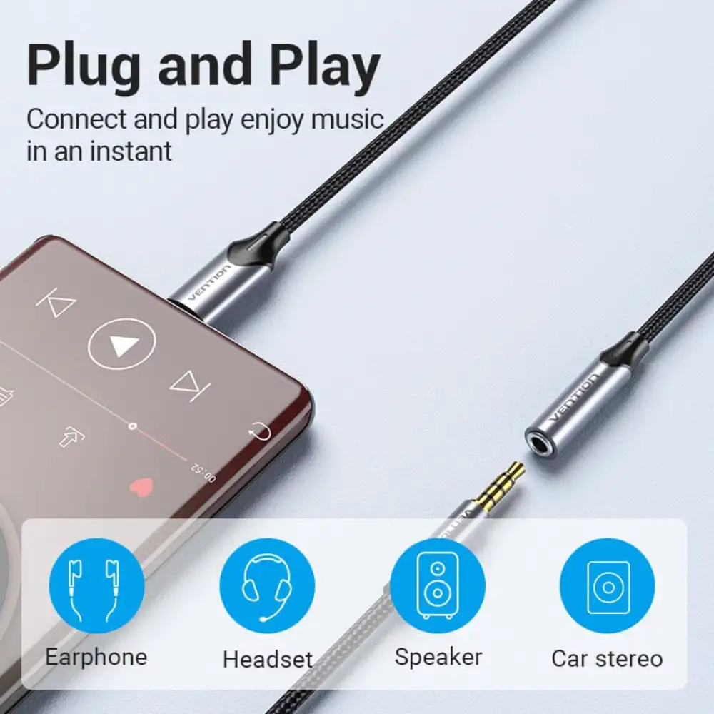 VENTION BGMHA USB-C TO 35MM EARPHONE JACK ADAPTER7 - One Chip Computers