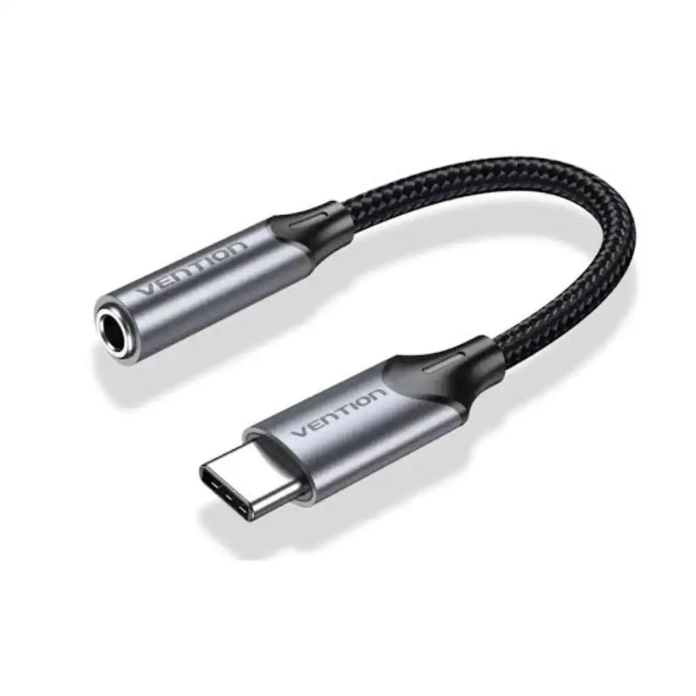 Vention BGMHF USB-C to 3.5mm Earphone Jack Adapter - One Chip Computers Vention BGMHF USB-C to 3.5mm Earphone Jack Adapter