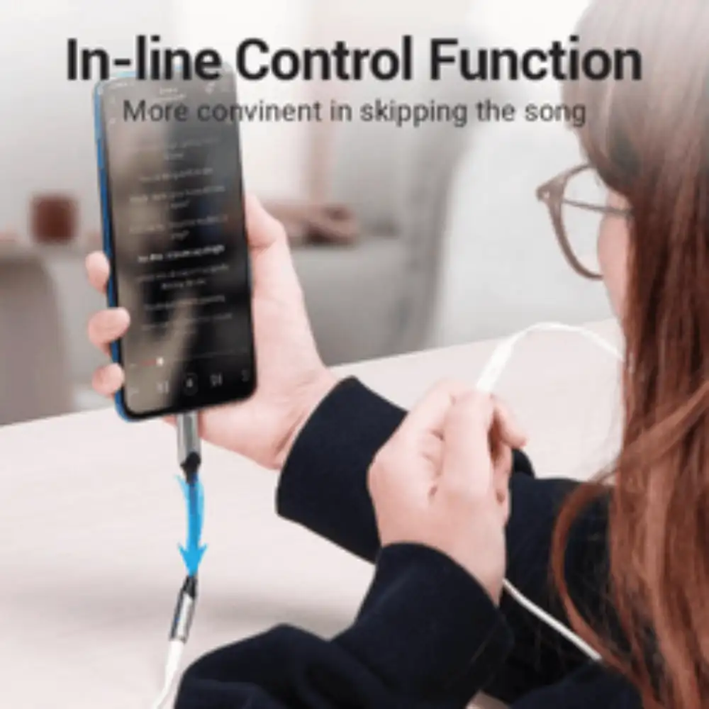 VENTION BGMHF USB-C TO 35MM EARPHONE JACK ADAPTER3 - One Chip Computers