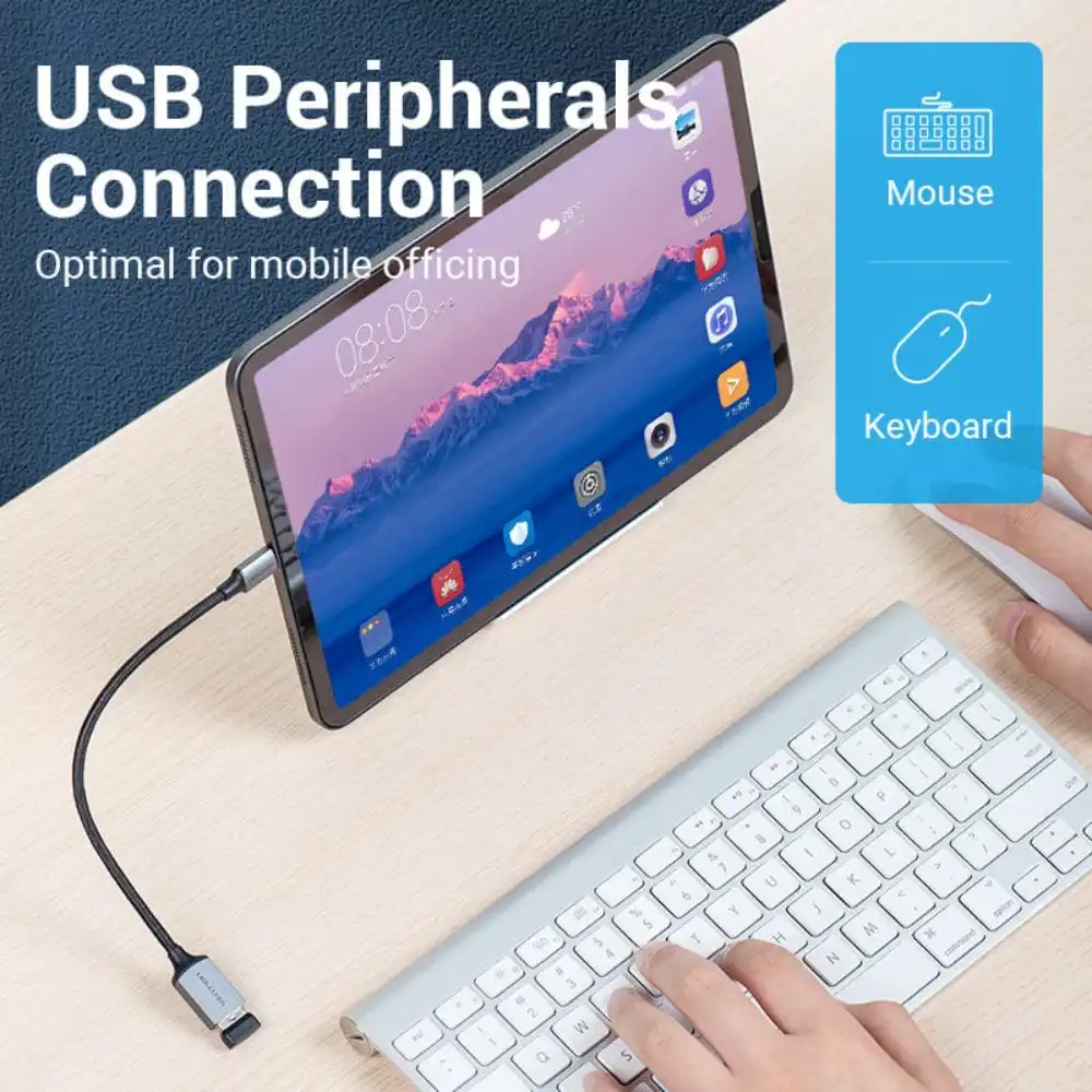 VENTION CCXHB USB-C MALE TO USB A FEMALE OTG CABLE 4 - One Chip Computers
