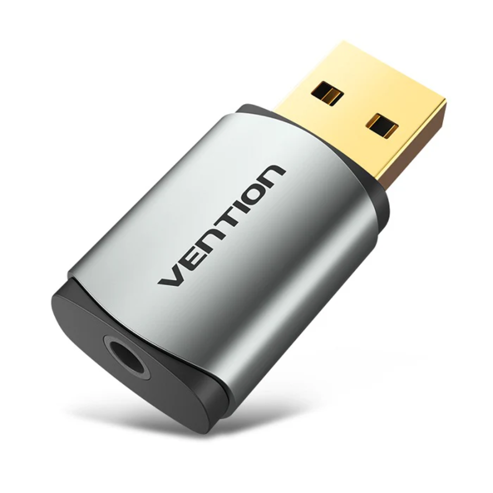 VENTION CDNH0 USB EXTERNAL SOUND CARD METAL1 - One Chip Computers Vention CDNH0 USB External Sound Card Metal