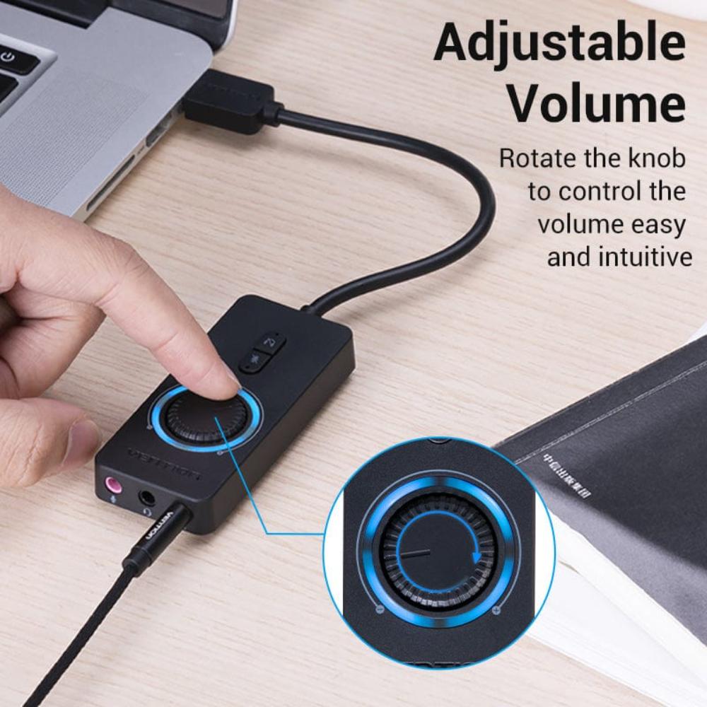 VENTION CDRBB USB EXTERNAL STEREO SOUND ADAPTER4 - One Chip Computers