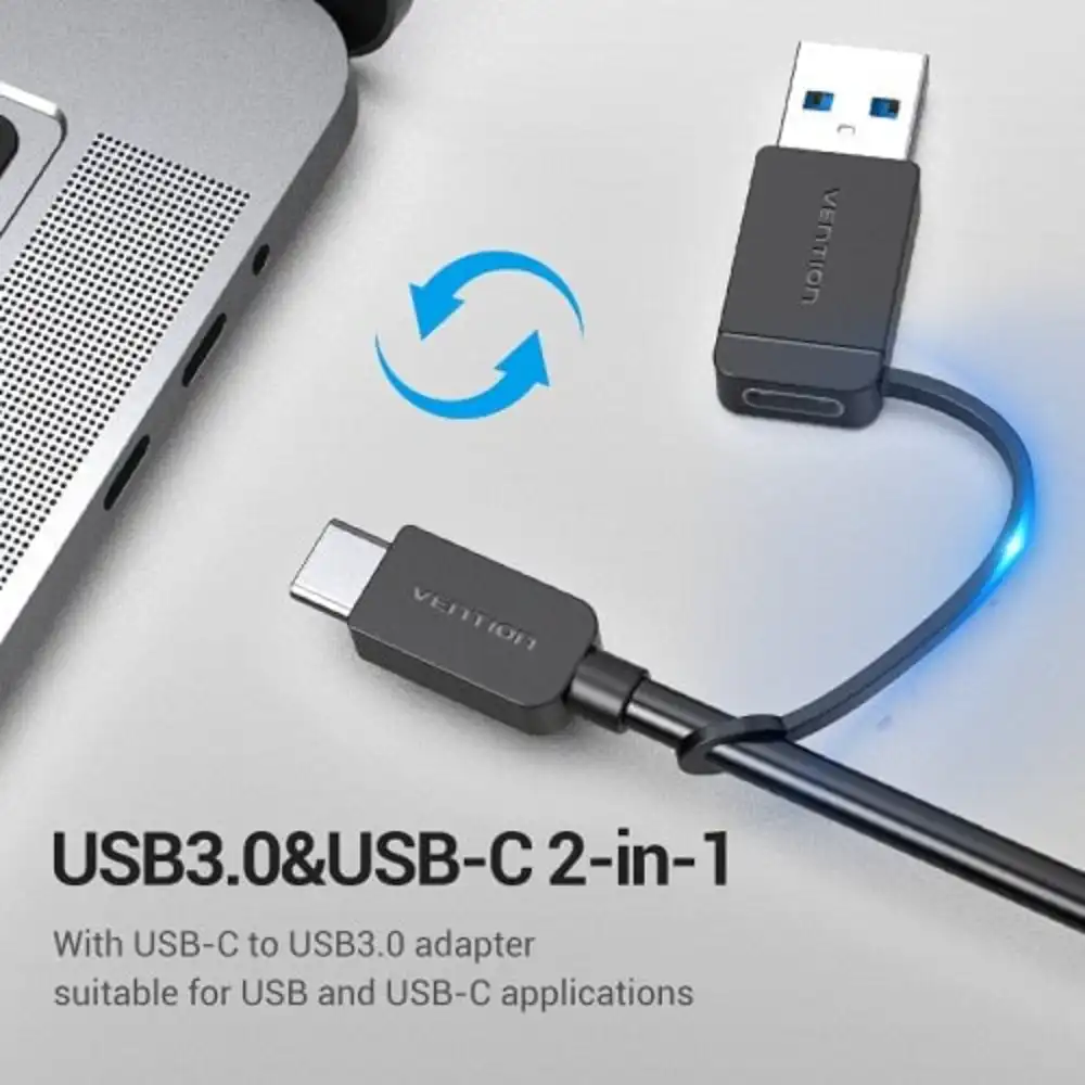 VENTION CHTBB 4-PORT USB-C USB30 2-IN1 HUB5 - One Chip Computers