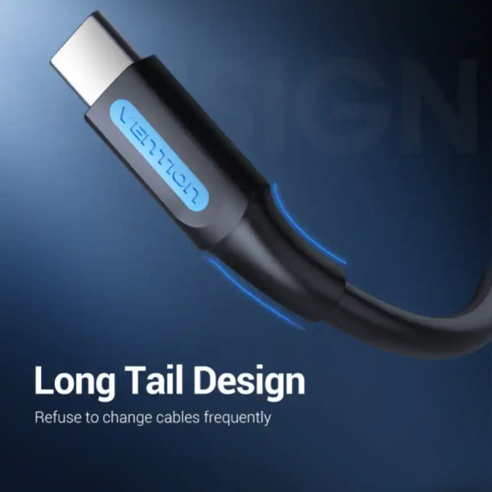 VENTION COKLH USB20 A TO C MALE CHARGING CABLE 2M BLUE 5 - One Chip Computers