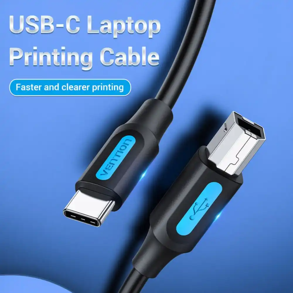 VENTION COQBG USB20 MALE TO USB PRINTER MALE CABLE 15M02 1 - One Chip Computers