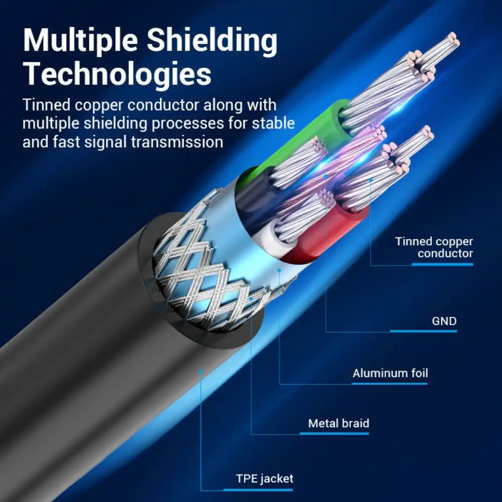 VENTION COQBG USB20 MALE TO USB PRINTER MALE CABLE 15M08 1 - One Chip Computers