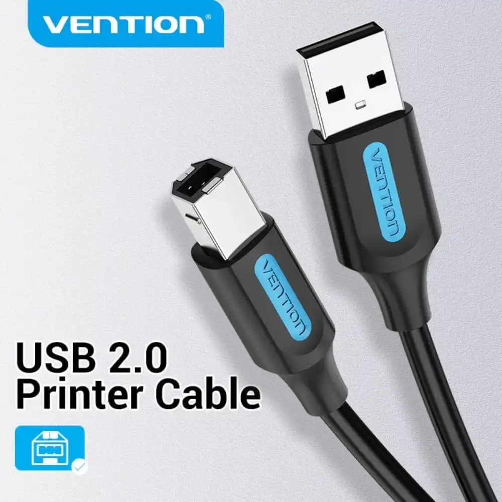 VENTION COQBG USB20 MALE TO USB PRINTER MALE CABLE 15M2 - One Chip Computers