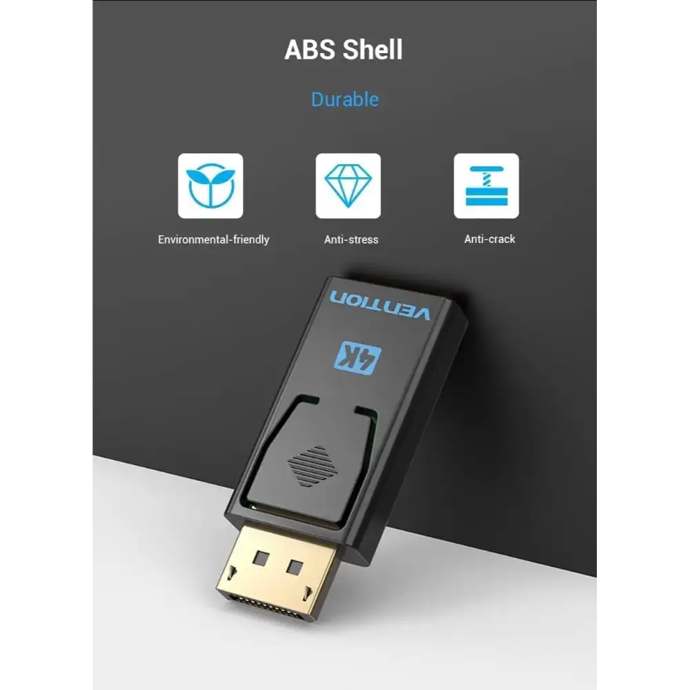 VENTION HBMBO DISPLAY PORT MALE TO HDMI FEMALE ADAPTER 7 - One Chip Computers