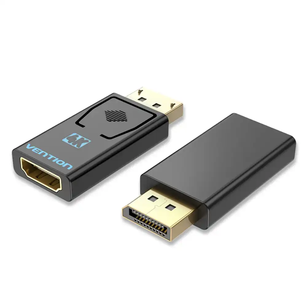 VENTION HBMBO DISPLAY PORT MALE TO HDMI FEMALE ADAPTER1 - One Chip Computers Vention HBMBO DisplayPort Male to HDMI Female 4K Adapter