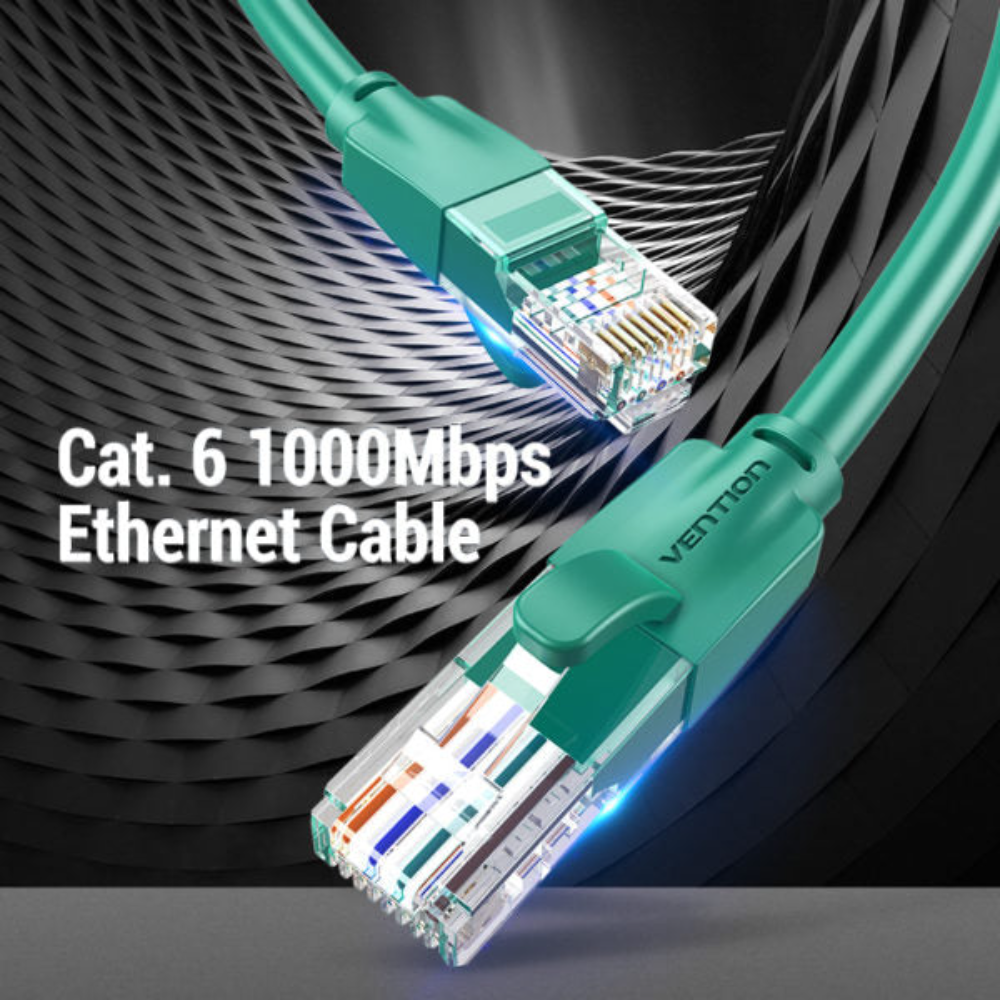 VENTION IBEGH CAT6 UTP PATCH CABLE 2M GREEN2 - One Chip Computers