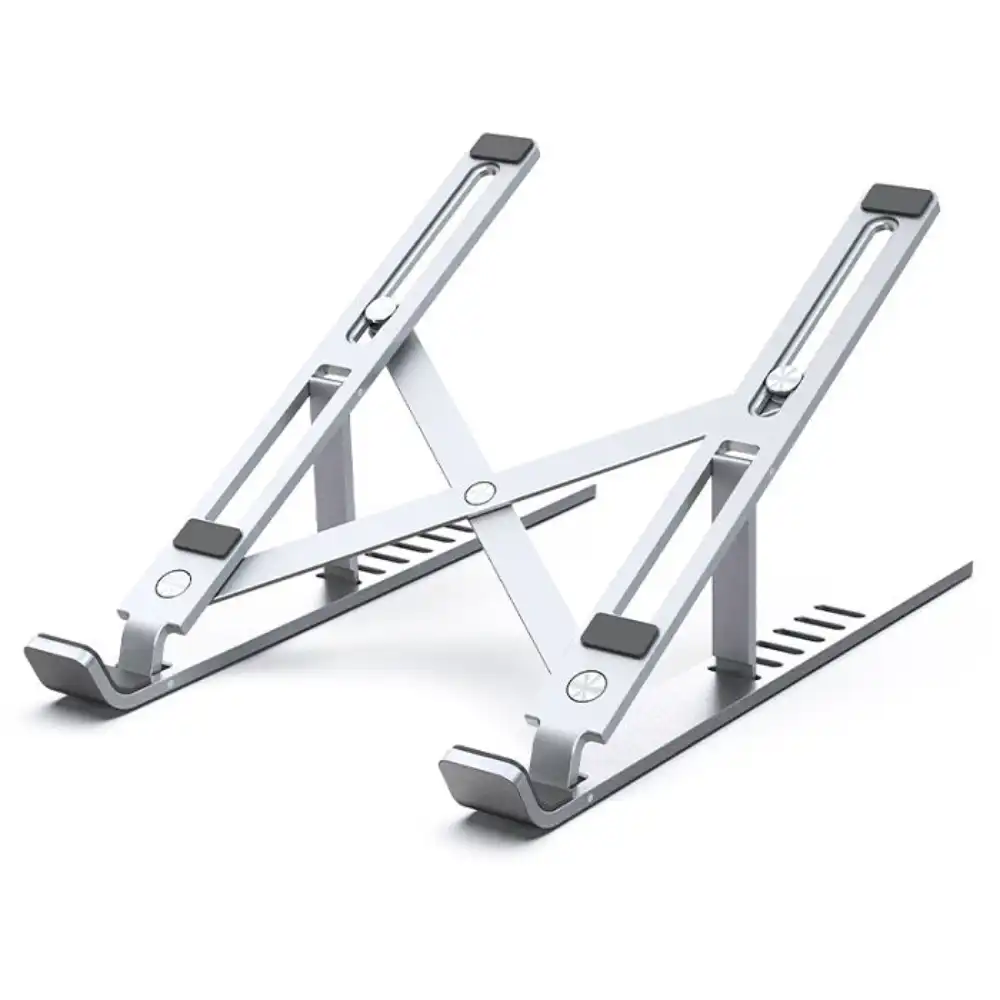 VENTION KDLIO ADJUSTABLE LAPTOP STAND SILVER1 - One Chip Computers Vention KDLIO Adjustable Laptop Stand Silver Desk Holder