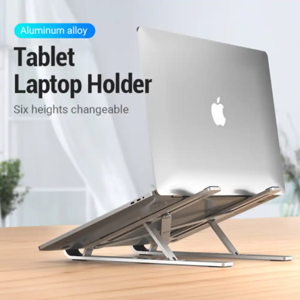 VENTION KDLIO ADJUSTABLE LAPTOP STAND SILVER2 - One Chip Computers