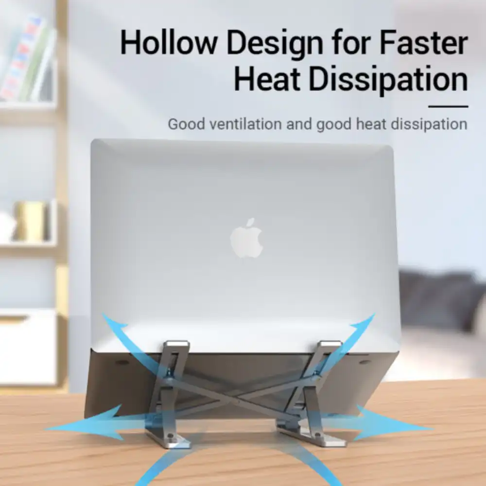 VENTION KDLIO ADJUSTABLE LAPTOP STAND SILVER6 - One Chip Computers
