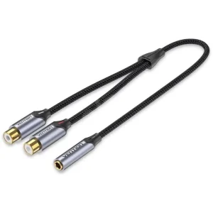VENTION BCOHY 3.5MM FEMALE TO 2-FEMALE RCA AUDIO CABLE